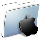 Graphite Smooth Folder Apple icon